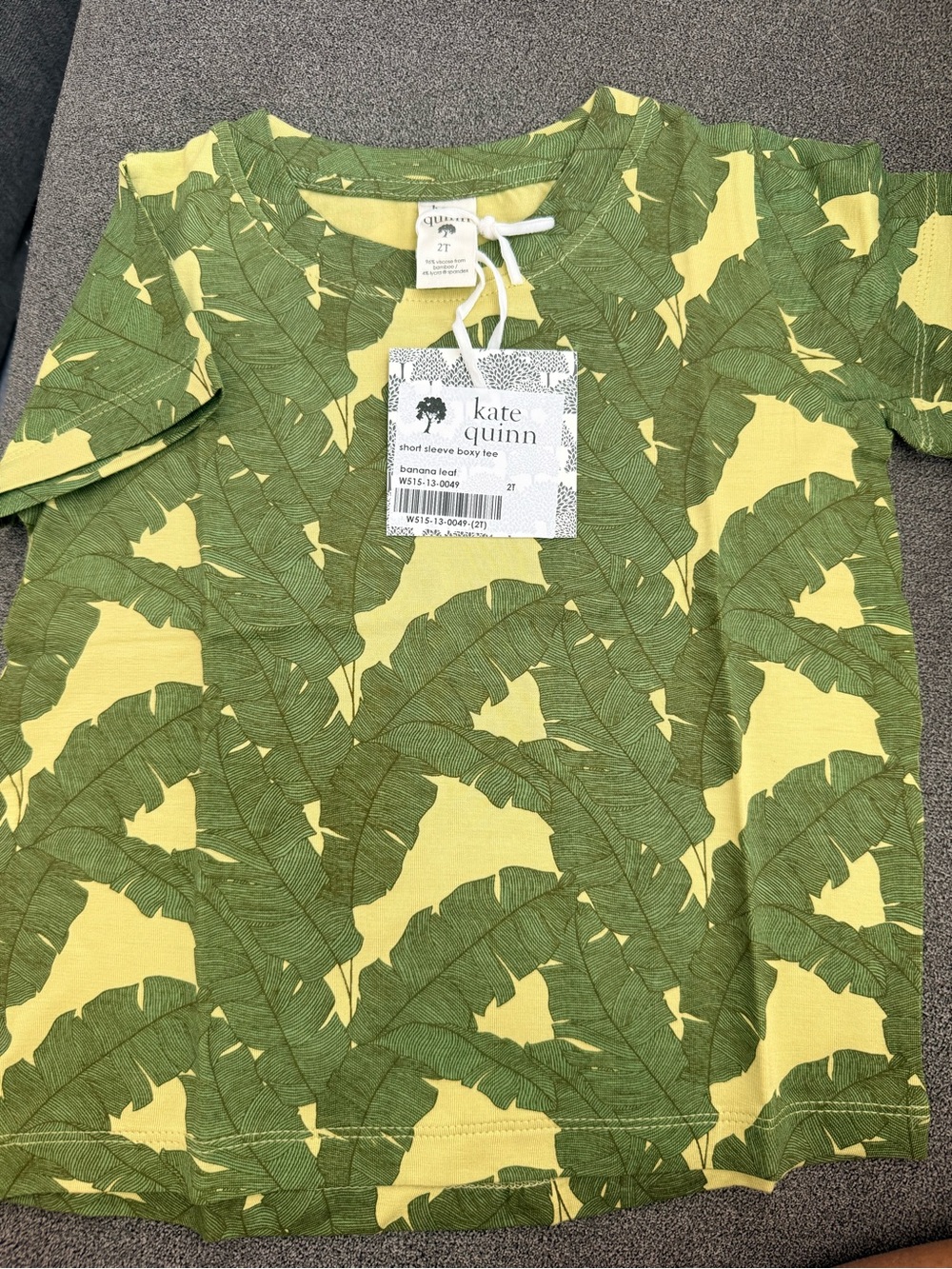 Kate Quinn short sleeve boxy tee in size 2T